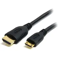 StarTech.com Câble HDMI haute vitesse de 50 cm avec Ethernet - Cordon HDMI vers Mini HDMI - M/M - Noir - Plaqués or - HDMI avec câble Ethernet - 50 cm