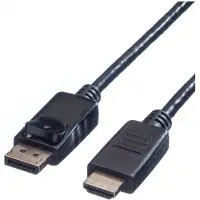 Value DisplayPort — HDMI (Typ A) (1.50 m), Câble vidéo, Noir