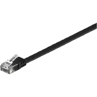Microconnect UltraFlat - Câble de réseau - RJ-45 (M) à RJ-45 (M) - 3,0m - UTP - CAT 6 - blindé, plat - noir (V-UTP603S-FLAT)