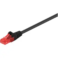 Microconnect B-UTP60025S 0.25m Cat6 U/UTP (UTP) Noir Câble réseau (B-UTP60025S)