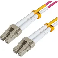 Microconnect - Câble réseau - LC/PC multimode (M) pour LC/PC multimode (M) - 10 m - fibre optique - 50 / 125 microns - OM4 - sans halogène - violet