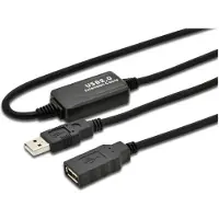 Microconnect USB2.0AAF10A câble USB USB 2.0 10 m USB A Noir
