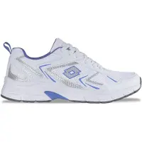 Lotto KITAURA Chaussures de sport unies à tige basse 2400010U 1050 Blanc/Bleu, pointure : 46 EU