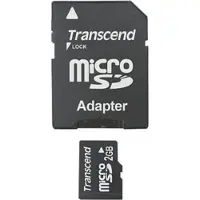 Transcend - Carte mémoire flash (adaptateur SD inclus) - 2 Go - microSD