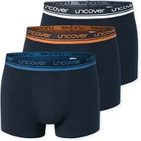 Schiesser Sous-vêtements longs 'Cotton' bleu / bleu foncé / orange / blanc