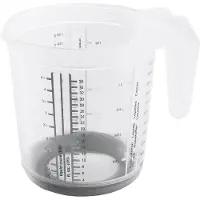 Keeeper 6x Messkanne 'Massimo', Verre mesureur, Gris, Transparent