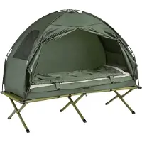 SoBuy Tente 4in1 - Verte - 193x160x86cm