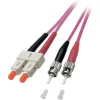 Efbe-Schott EFB-Elektronik Cavalier duplex SC-ST 50/125µ, OM4, LSZH, erika violet, 3.0mm, 1m Fabricant : EFB Elektronik (O0347.1)