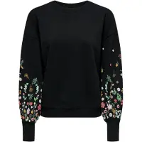 ONLY Sweat-shirt 'ONLBrooke' vert clair / rosé / noir / blanc