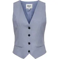 ONLY Gilet 'ONLLINDA' bleu-gris