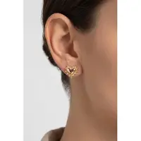 Purelei Boucles d'oreilles 'Delicate Heart' or