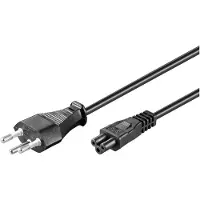 Microconnect PE160850 câble électrique Noir 5 m Prise d'alimentation type J Coupleur C5
