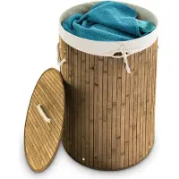 Relaxdays Panier à linge rond (70 l)