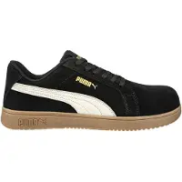 Puma Chaussures de sécurité Iconic noir/gomme basse S1PL conformes à la norme EN ISO 20345:2022 S1PS ESD FO HRO SR Taille 49