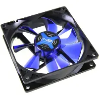 Noiseblocker BlackSilent XE2 Rev. 2.0 (92 mm, 1x), Ventilateur PC, Noir, Bleu