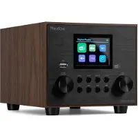 Audizio Radio DAB (DAB+ DAB, FM, Bluetooth), Radio, Noir, Marron