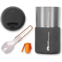 GSI Outdoors 50269 Ustensile De Cuisson Pour Le Camping Régler 0,6 L Noir, Cuivre, Gris Et Orange