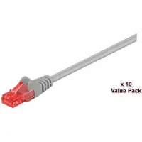 Microconnect UTP Cat6 5m Grey Netzwerkkabel Grau (V-UTP605VALUEPACKAGE)