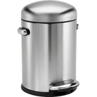 Simplehuman Retro Stepcan 4,5 Litres Inox Mat