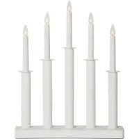Star Trading 644-84, Figure décorative lumineuse, Blanche, IP20, Blanche, 5 ampoules, E10