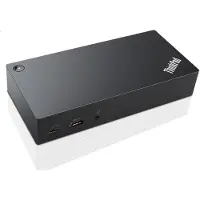 Lenovo 03X7194 - Filaire - USB 3.2 Gen 1 (3.1 Gen 1) Type-C - 3,5 mm - 10,100,1000 Mbps - Noir