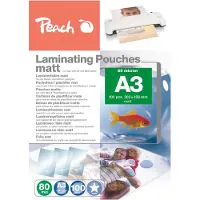 Peach Film de plastification A3 (A3, 100 pcs, 80 µm)