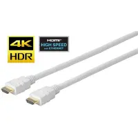 VivoLink Pro - Câble HDMI - HDMI mâle pour HDMI mâle - 5 m - triple blindage - blanc - moulé, support 4K