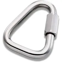 Peguet Delta Link Carabiner Shackle 2 Units Argenté 5 mm
