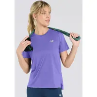 New Balance Sport Essentials Short Sleeve T-shirt Violet L Femme