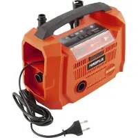Powerplus Mini Car Air Compressor Without Battery Orange One Size / EU Plug 220V