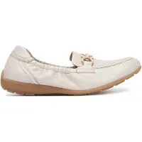 Caprice - Chaussures pour femmes - Mocassins - Mocassins en cuir - Couleur beige - Style décontracté