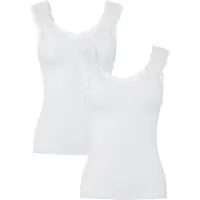 Pieces Haut 'PCBARBERA LACE' blanc