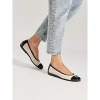 Caprice Ballerines beige / noir