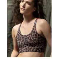 Hey Honey Soutien-gorge de sport brun foncé