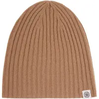GOBI Cashmere Bonnet 'Unisex Cashmere Rib Knit Hat' camel