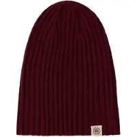 GOBI Cashmere Bonnet 'Unisex Cashmere Rib Knit Hat' bordeaux