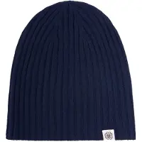 GOBI Cashmere Bonnet 'Unisex Cashmere Rib Knit Hat' bleu foncé