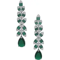 Avant Garde Boucles d'oreilles 'Zirelle' vert
