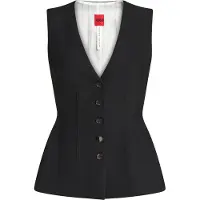 HUGO Gilet de costume 'Anena' noir