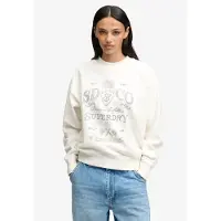 Superdry Vintage Workwear Crew Sweatshirt Beige XS Femme