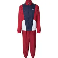 Nike Survêtement 'CLUB' bleu marine / rouge rubis / blanc