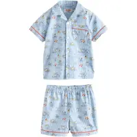 Next Pyjama bleu clair / jaune / orange / blanc