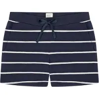 Schiesser Pantalon de pyjama ' Mix Relax ' bleu foncé / blanc