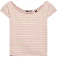 Superdry T-shirt 'Bardot' rose / blanc