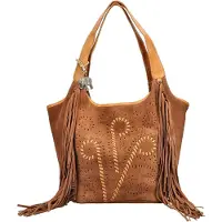 ANOKHI Sac bandoulière caramel / noisette
