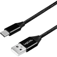 Logilink CU0140 Câble USB 2.0, USB-A - USB-C mâle, 1,0 m