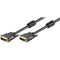 Goobay MONCC2F câble DVI 2 m DVI-D Noir