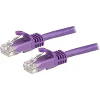 StarTech.com .com CAT6 patch cable 1.5 m - 100% copper wire - Tear-proof connector - Purple