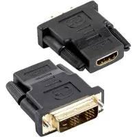 Techly IADAP-HDMI-651 HDMI Stecker auf DVI-D 18+1 single link Stecker