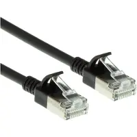 ACT DC7902, 2 m, Cat6a, U/FTP (STP), RJ-45, RJ-45, Noir